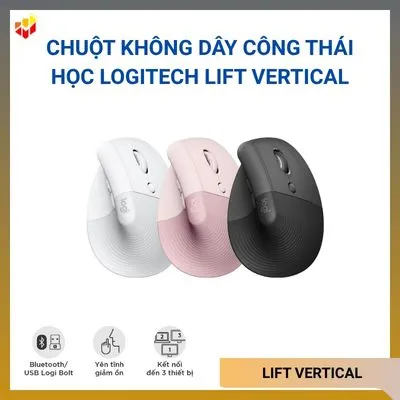 Chuột không dây Lift Vertical Logitech công thái học giá rẻ