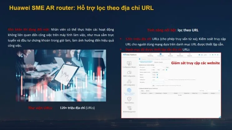 Hỗ trợ lọc theo địa chỉ URL