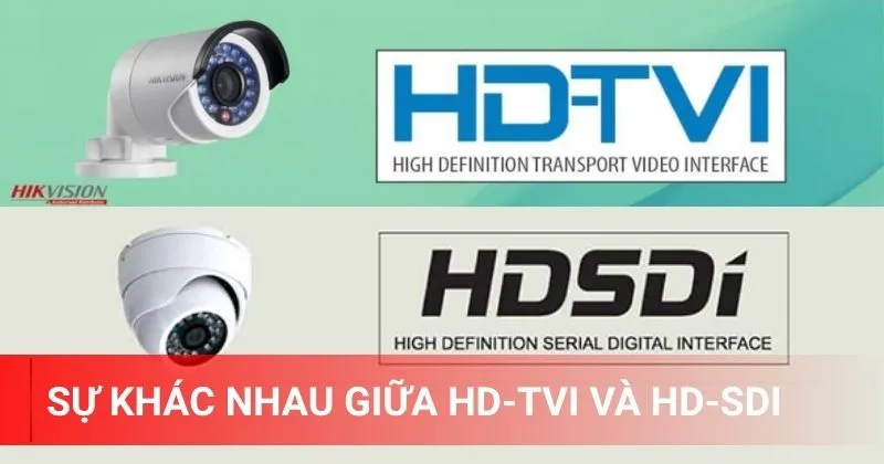Sự khác nhau giữa HD-TVI và HD-SDI