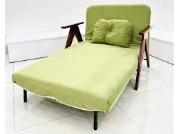 Giường xếp khung bằng gỗ, có nệm Sumika SKS100