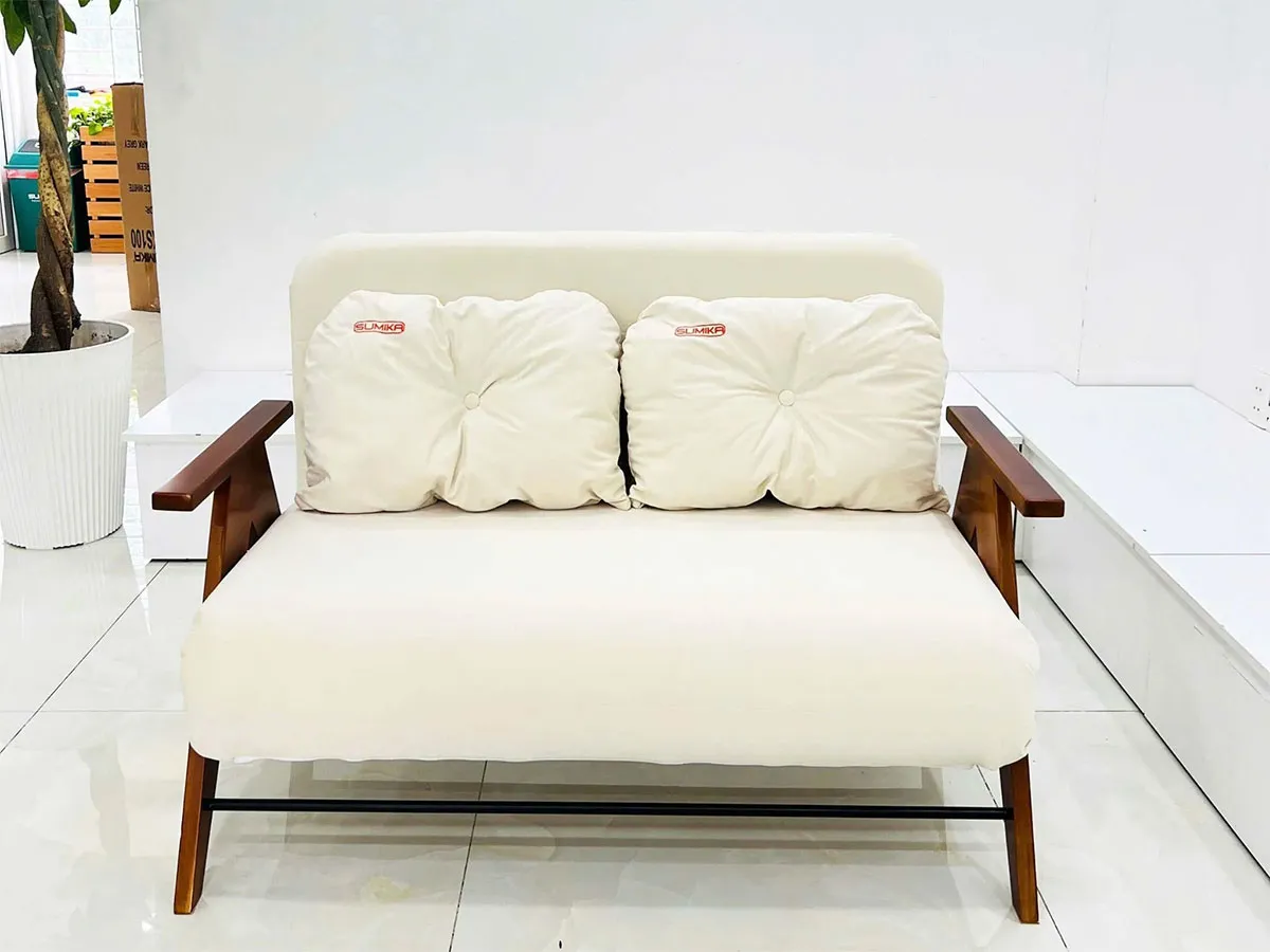 Giường xếp khung bằng gỗ, có nệm Sumika SKS120
