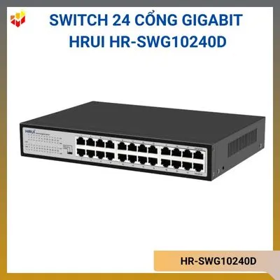 Switch 24 cổng Gigabit Hrui HR-SWG10240D