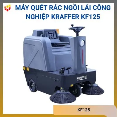 Máy quét rác ngồi lái công nghiệp Kraffer KF125