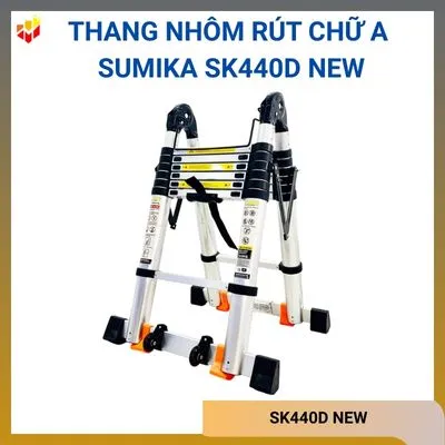 Thang nhôm rút chữ A Sumika SK440D NEW