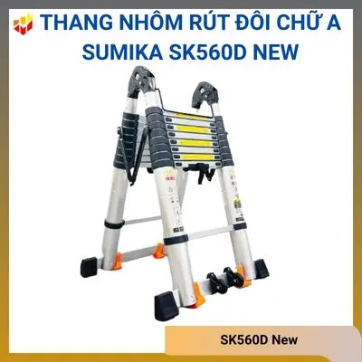 Thang nhôm rút đôi chữ A Sumika SK560D New