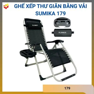 Ghế xếp thư giãn bằng vải Sumika 179