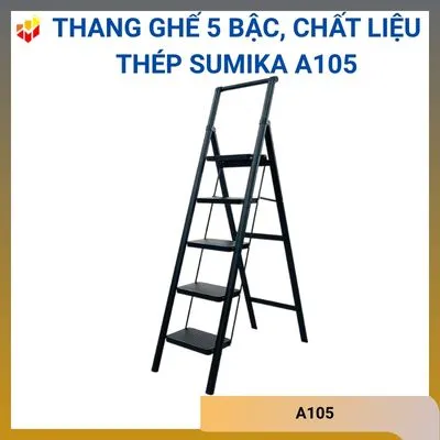 Thang ghế 5 bậc, chất liệu thép Sumika A105