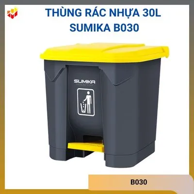 Thùng rác nhựa 30L Sumika B030