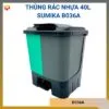 Thùng rác nhựa 40L Sumika B036A