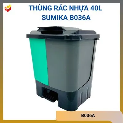 Thùng rác nhựa 40L Sumika B036A