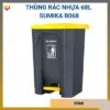 Thùng rác nhựa 68L Sumika B068