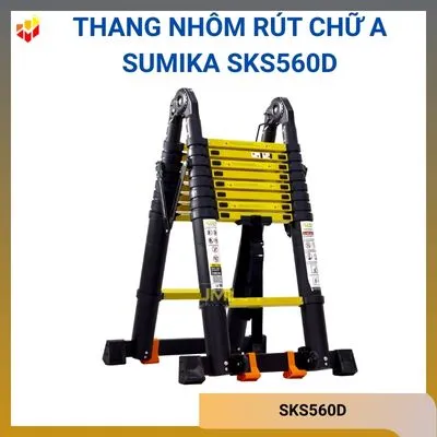 Thang nhôm rút chữ A Sumika SKS560D