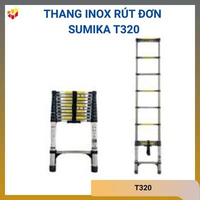 Thang inox rút đơn Sumika T320