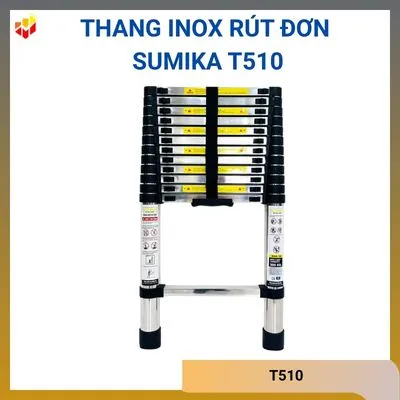 Thang inox rút đơn Sumika T510