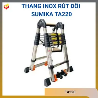 Thang inox rút đôi Sumika TA220