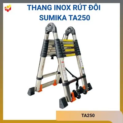 Thang inox rút đôi Sumika TA250