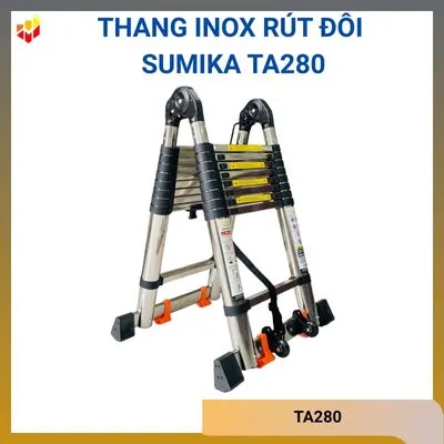 Thang inox rút đôi Sumika TA280