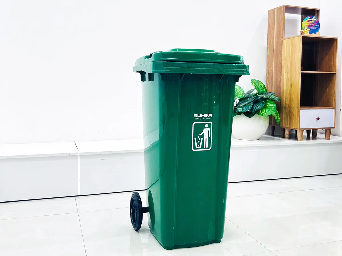 Thùng rác nhựa 120L Sumika B120