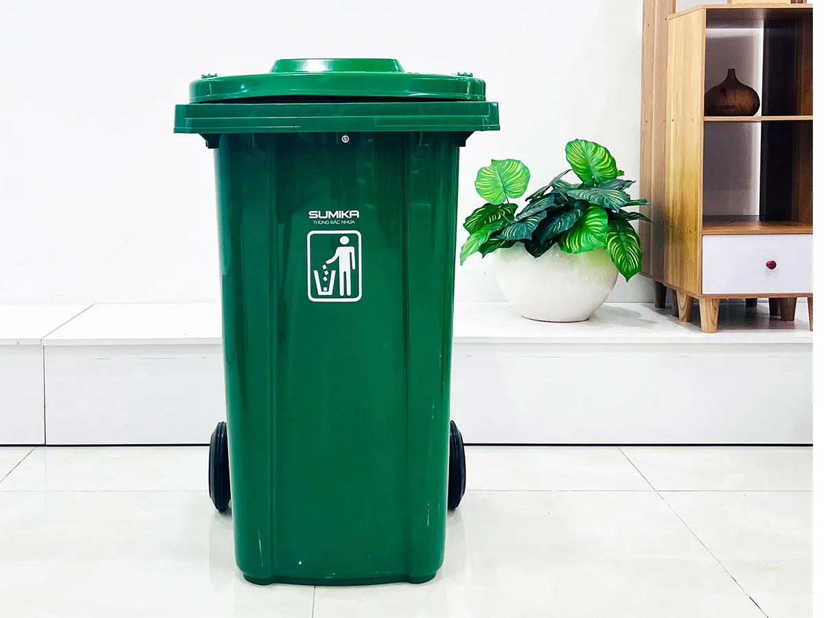 Thùng rác nhựa 240L Sumika B240