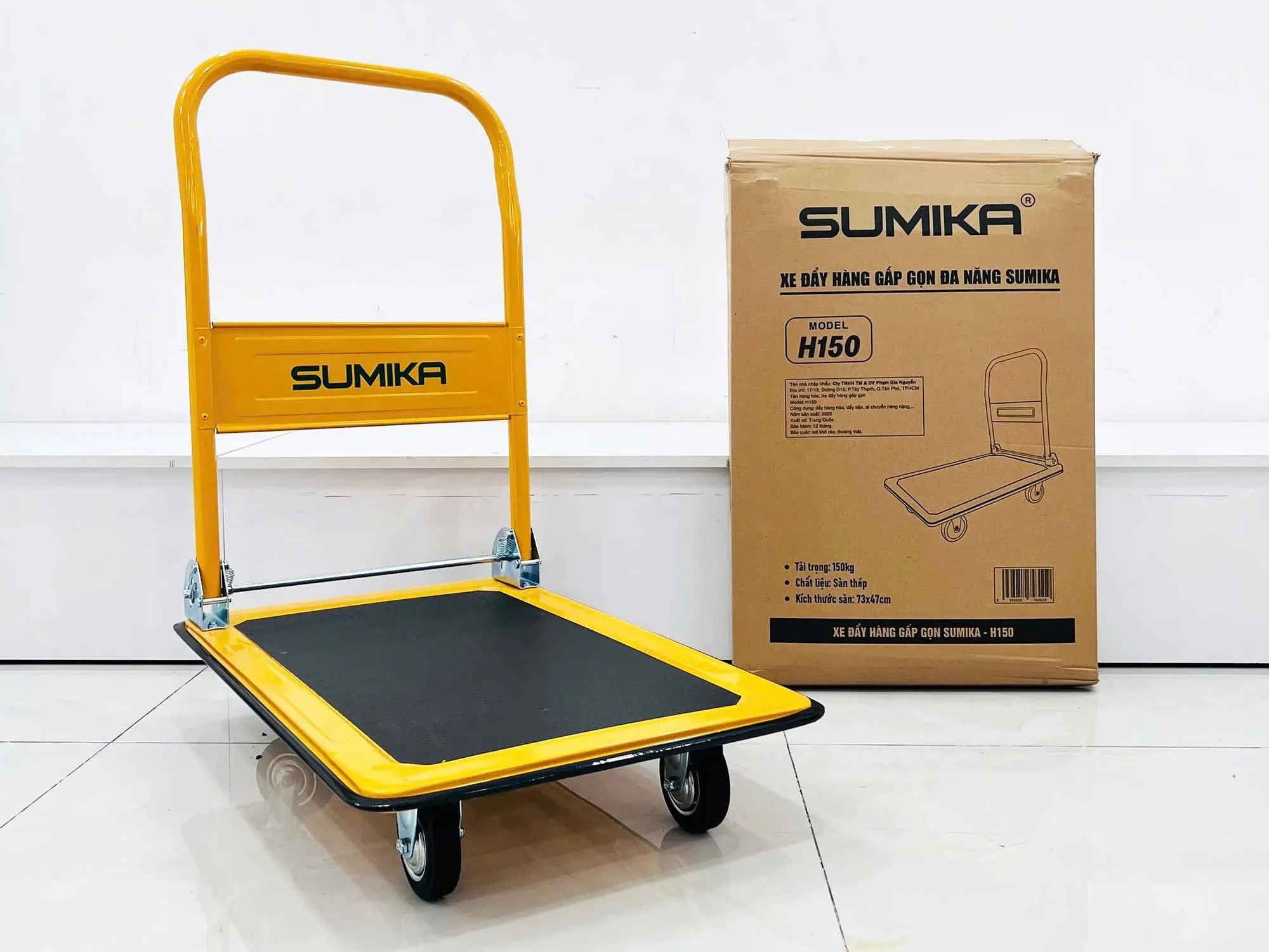 Xe đẩy hàng gấp gọn Sumika H150