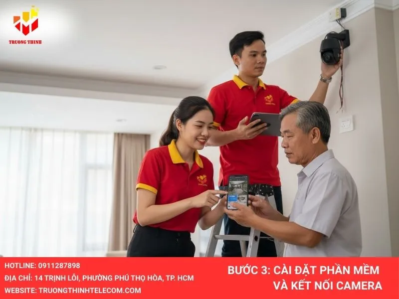 Cài đặt phần mềm và kết nối camera trước khi lắp đặt