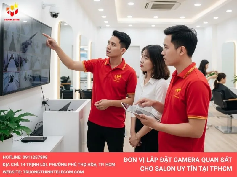 Đơn vị lắp đặt camera cho Salon tóc uy tín