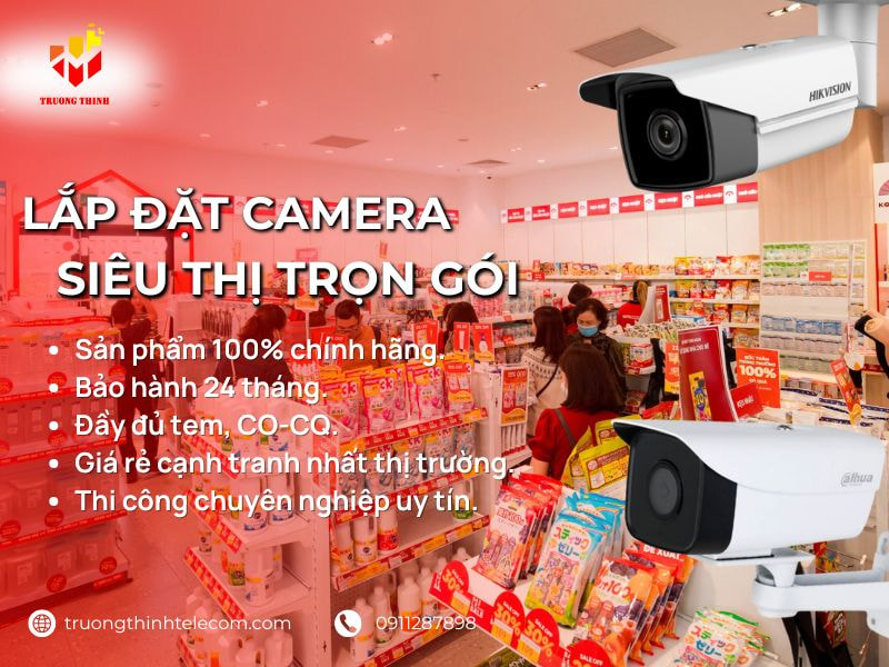 Lắp đặt camera siêu thị