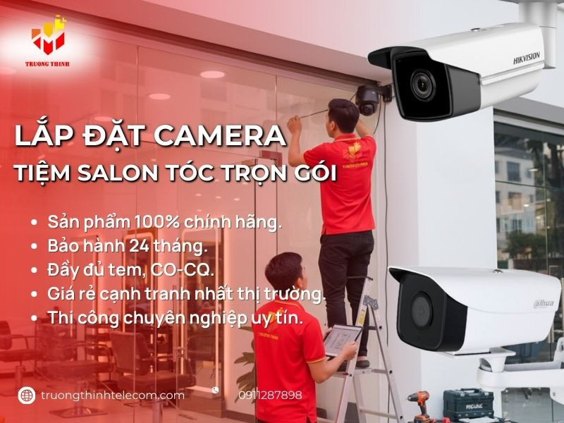Lắp đặt camera tiệm salon tóc