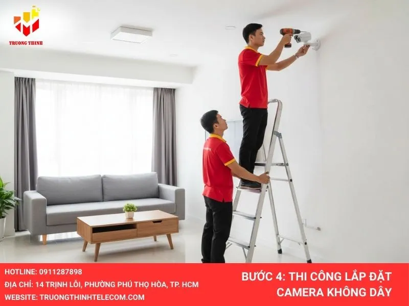 Thi công lắp đặt camera không dây