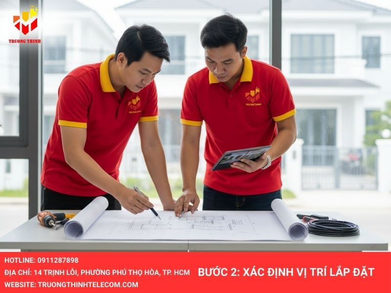 Xác định vị trí lắp đặt camera không dây
