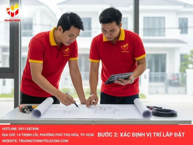 Xác định vị trí lắp đặt camera không dây