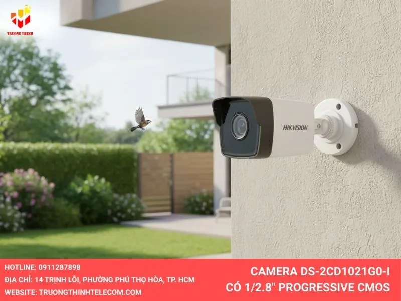 Camera IP DS-2CD1021G0-I cảm biến Progresssive cmos