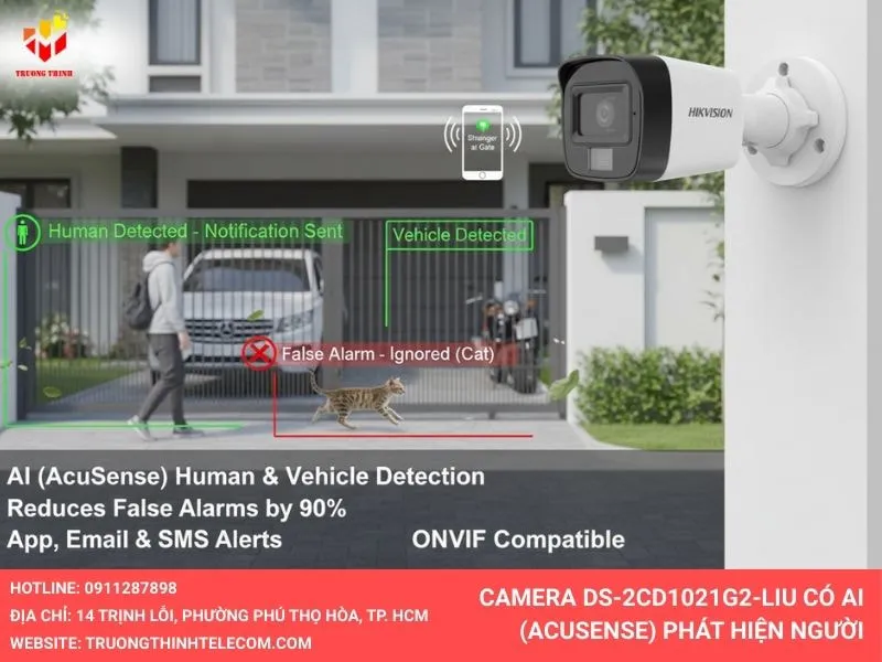 Camera DS-2CD1021G2-LIU Ai Acusense