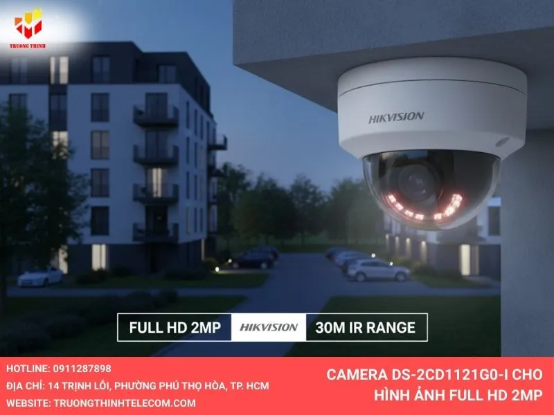 Camera DS-2CD1121G0-I cho hình ảnh Full HD