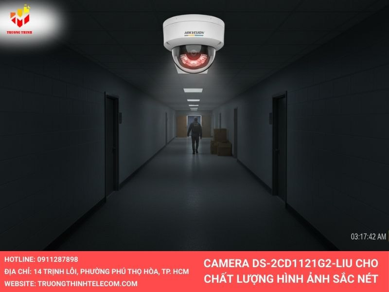 camera Hikvision DS-2CD1121G2-LIU cho hình ảnh sắc nét