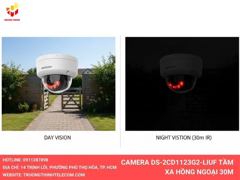Camera DS-2CD1123G2-LIUF hồng ngoại 30m