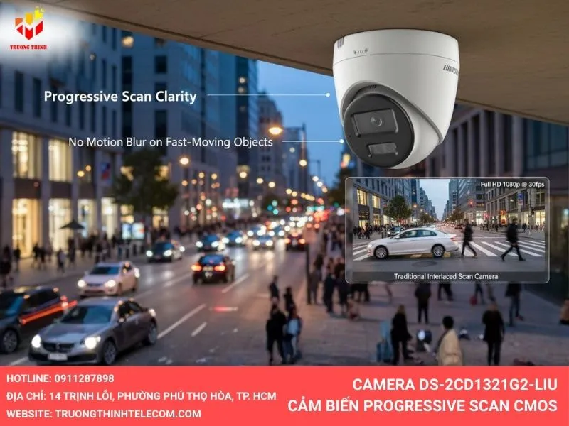 Camera DS-2CD1321G2-LIU cảm biến progressive scan cmos