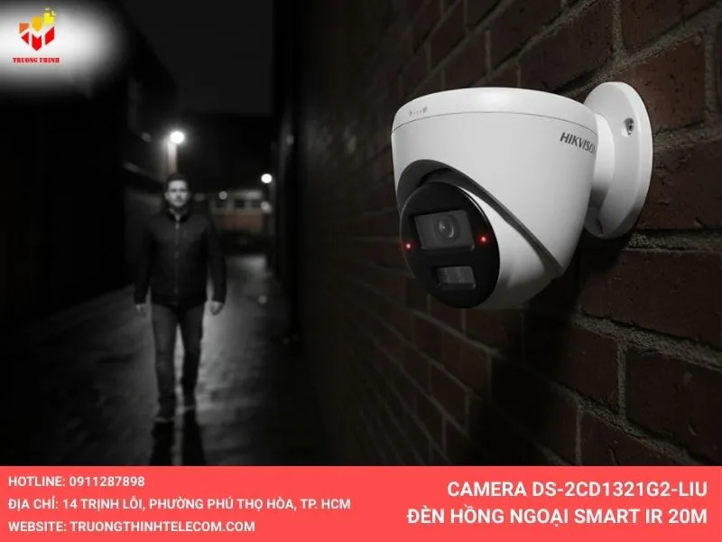 Camera DS-2CD1321G2-LIU- đèn hồng ngoại Smart IR 20m