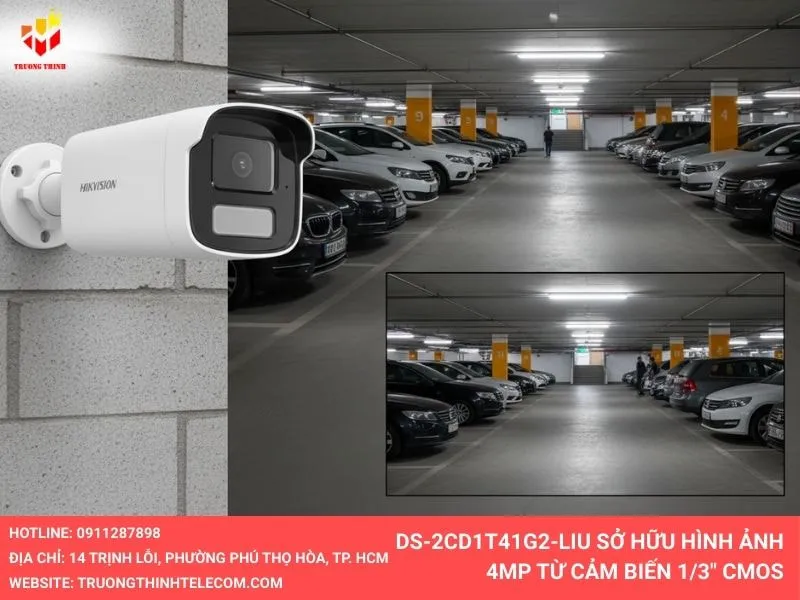 Camera DS-2CD1T41G2-LIU cảm biến Cmos