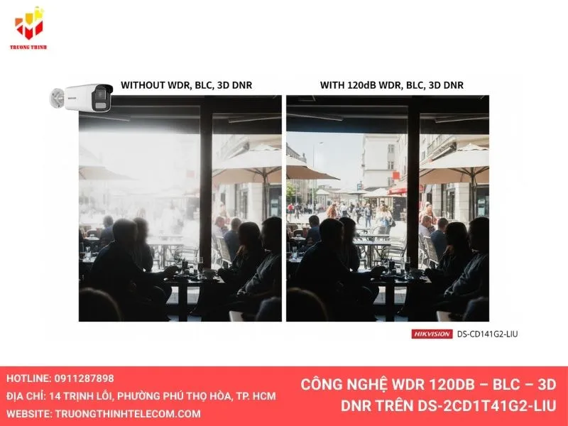 Camera DS-2CD1T41G2-LIU công nghệ WDR