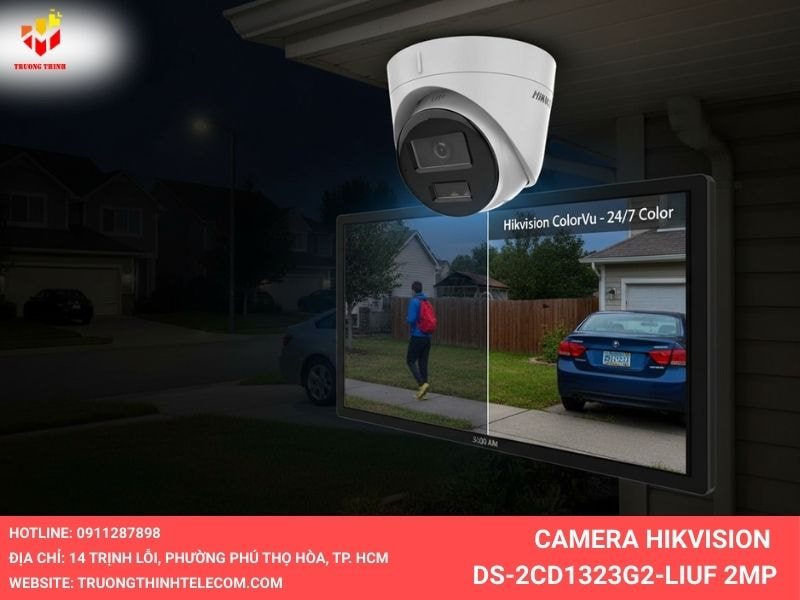 Camera DS-2CD1323G2-LIUF ghi hình ban đêm