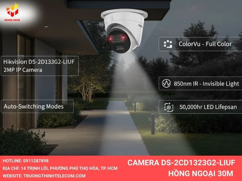 Camera DS-2CD1323G2-LIUF hồng ngoại 30m