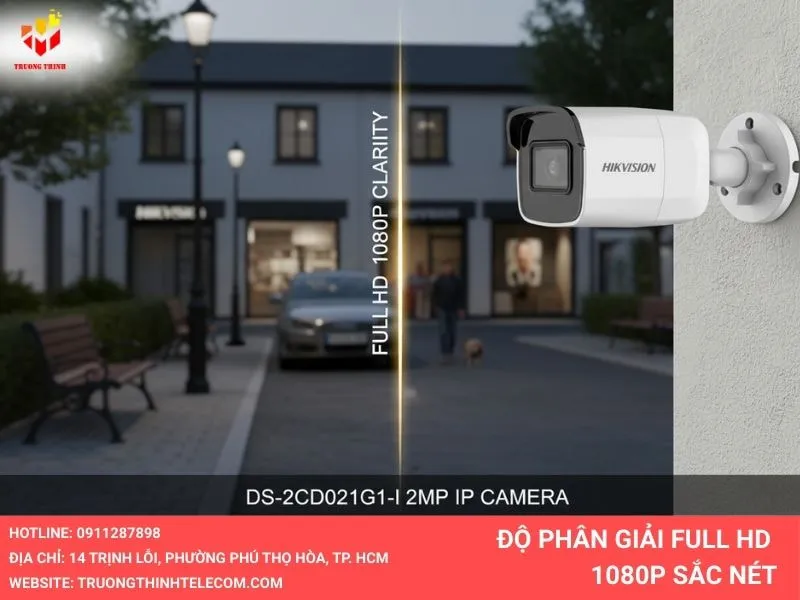 DS-2CD2021G1-I ghi hình sắc nét full HD