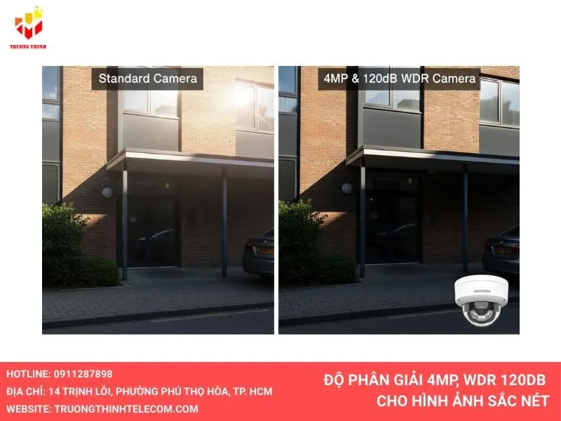 Camera Hikvision DS-2CD1143G2-LIUF cho hình ảnh sắc nét