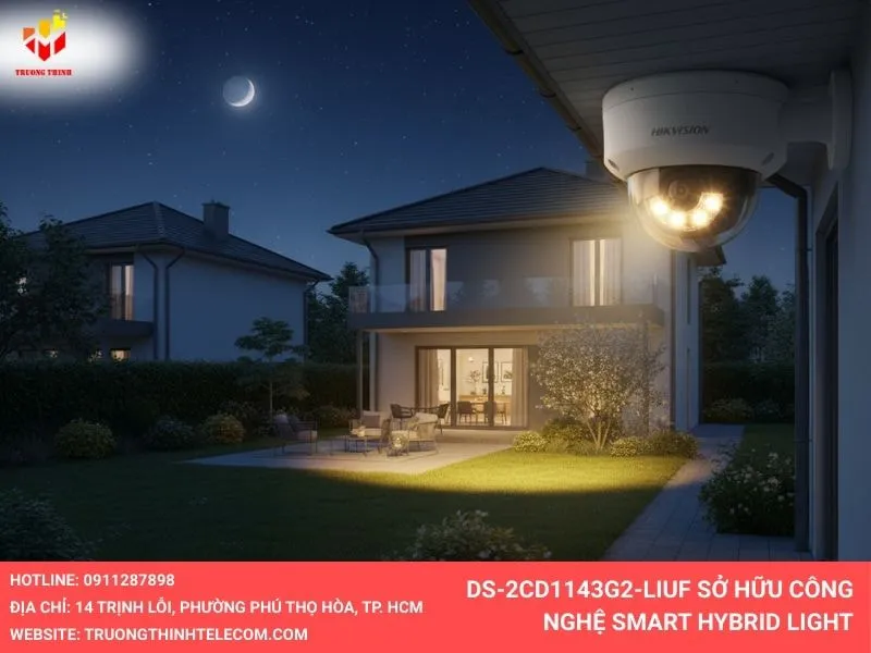 Camera Hikvision DS-2CD1143G2-LIUF công nghệ smart Hybrid light