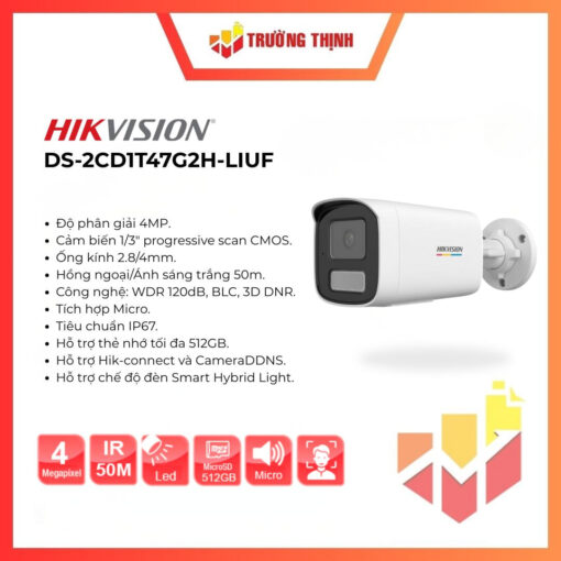 Camera DS-2CD1T47G2H-LIUF