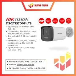 Đầu ghi DVR Hikvision DS-2CE17D0T-LTS chính hãng, dùng cho hệ thống camera Turbo HD/Analog, phù hợp nâng cấp và lưu trữ hình ảnh.
