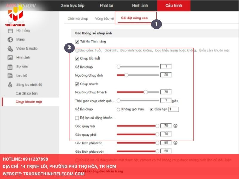 Cài đặt nâng cao