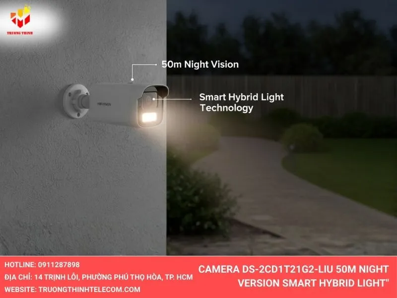 Camera DS-2CD1343G2-LIUF Srmart hybrid light night version