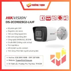 Camera IP thân trụ 2MP HIKVISION DS-2CD1023G0E-I(L)